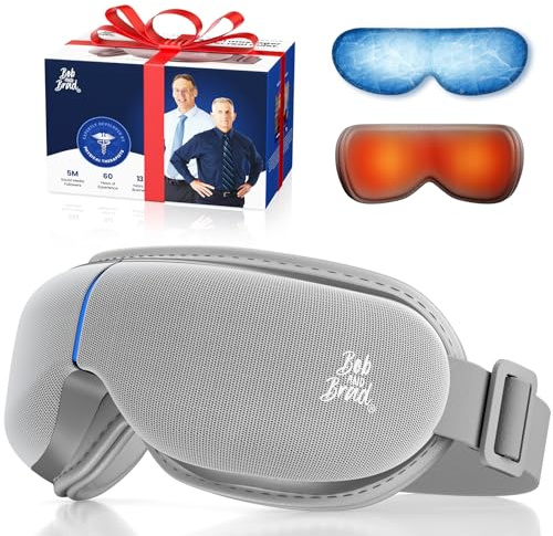 BOB AND BRAD Eye Massager with Heat and Cooling, EyeOasis 3 Elite Electric Eye Mask for Migraines, Heated Eye Mask for Dry Eyes Strain Relief Improve Sleep, Birthday Christmas Gifts for Women Men Mom
