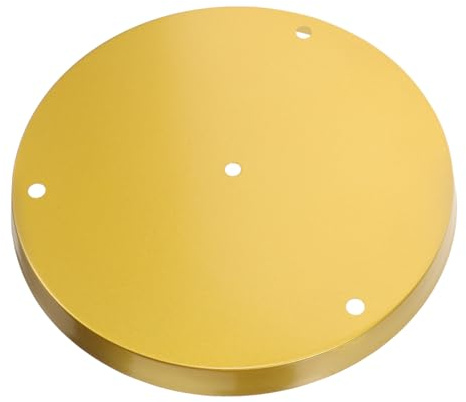 DIYEAH 1 Ensemble Lustre du disque de plafond Plafonnier plaque de plafond de lampe couvercle des lumières de la canopée kit de montage pour auvent plafond à baldaquin le fer Doré