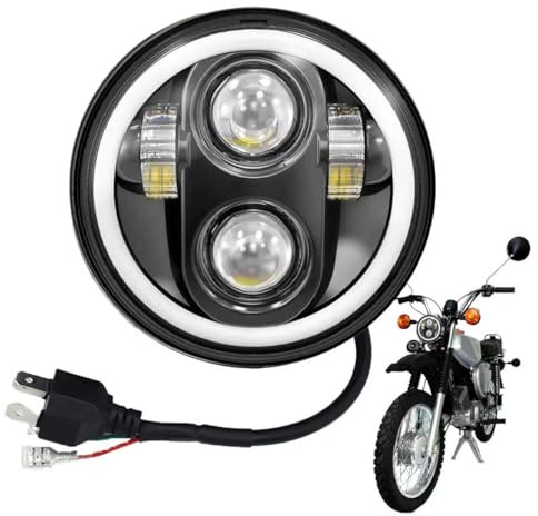 ANEELV 5,75 Scheinwerfer mit DRL Hi/Lo Abblendlicht Passend für Simson S51 S70 S50 S50B