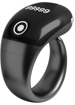 KAHDGSS Anillos digitales inteligentes contador electrónico para correr al aire libre y entrenamientos en interiores, cuentas de oración, seguimiento de fitness, accesorios inteligentes portátiles con