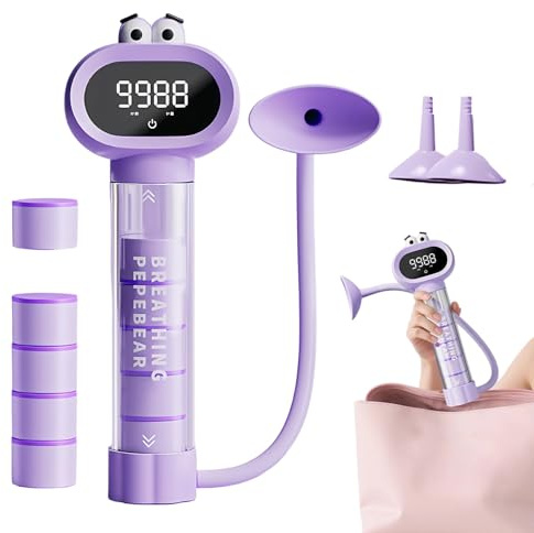 Atemtrainer – Tragbarer Atemtrainer, verstellbares Lungenkapazitätstrainingswerkzeug, stärkt die Atemmuskulatur für Ausdauer und Ausdauer, ideal zum Laufen, 3,5 cm