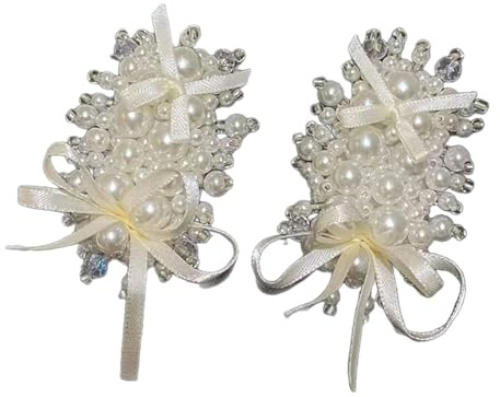 Oshhni Lot de 2 pinces à cheveux pour mariée, accessoire de coiffure élégant pour fête de thé, cosplay