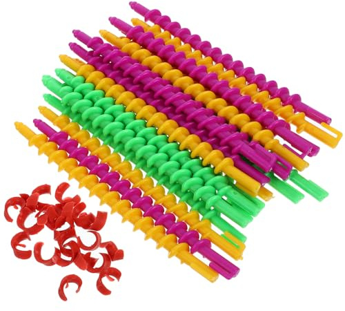 LIFKICH 20 pezzi Bigodini Spirale per Capelli Resistenti e Leggeri Rulli Permanente per Arricciare Capelli Strumenti Professionali per Saloni e Uso Domestico Colore Casuale Colore Casuale