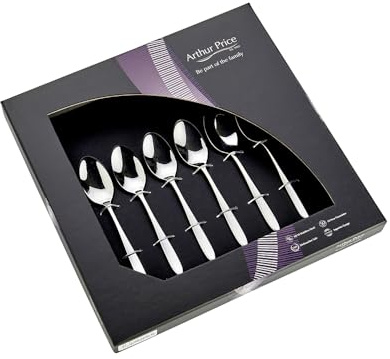 Arthur Price Classic Old English Set of 6 Tea Spoons