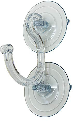 Commercial Christmas Hardware Giant 3 In. 20 Lb. Holding Capacity Double Suction Cup Wreath Hook - 1 Each