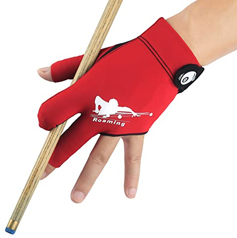 Roaming Schnelltrocknende, atmungsaktive Billard-Handschuhe, für Shooter, Snooker, Queue, Sport, passt auf Linke oder rechte Hand