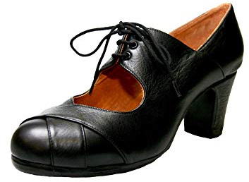 Menkes Flamenco Shoes Dance, Model Cale, Woman, Leather, with Nails, Size 8 (39EU) Black