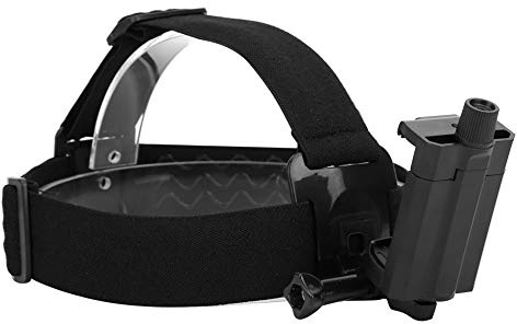 Tosuny Fixation Frontale Head Strap Sangle de Harnais de tête Bandeau de caméra d'action, pour téléphones intelligents de 5-9,5 cm, pour de caméra de Sport