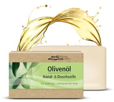Olivenöl Handseife & Duschseife 100 g reinigt die Haut schonend | von medipharma cosmetics