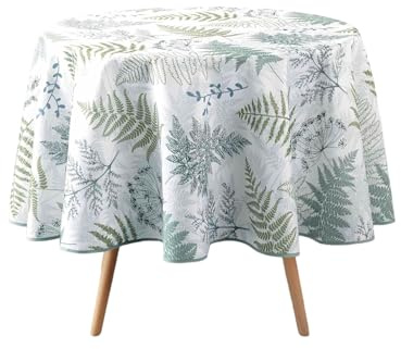 douceur d'intérieur, Nappe Ronde (Diamètre 180 cm) Melisandre, Polyester Imprimé