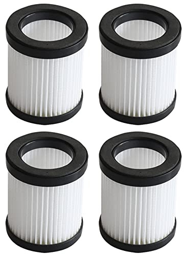 4Pcs HEPA Fliters Replacement for MOOSOO X6 XL-618A Cordless Vacuum Cleaner, Washable Vacuum Cleaner Filters