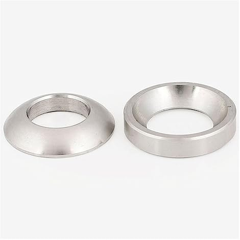 Xwang store Arandela Cónica Esférica M6 M8 M10 M12 M14 M16 M18 M20 Junta De Cabeza Sólida Plana Avellanada Arandelas Cónicas De Acero Inoxidable 304 (Size : M6 5set)