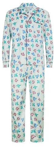 Jaugola Clark Griswold dinosauriepyjamas för vuxna, fleece, tröja, byxor för män, halloweenfestkostym, dinosaurier, M