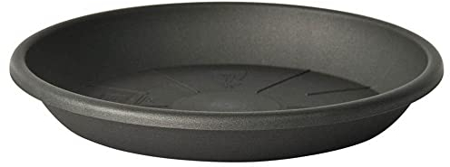 Euro3plast 1960A Medea Untersetzer 82 cm Ø Kunststoff Farbe: Grün oder Anthrazit Innen- und Außenbereich geeignet (Anthrazit)