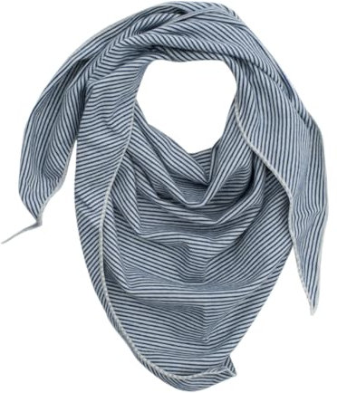 Lilano, Kinder/Baby Halstuch Dreieckstuch Groß, 70% Wolle (kbT), 30% Seide, 210 gr./m ² (Marine/Natur)