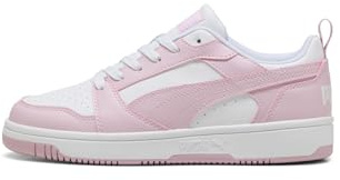 PUMA Rebound V6 Low, Zapatillas Unisex Adulto, Puma White Rose Mauve, 44.5 EU