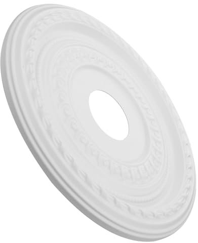 PRETYZOOM Plafond Décoration Plafond Rond Médaillon Lustre Plaque De Luminaire Médaillon Éclairage Domestique Plafond Médaillons Médaillon Pour Plafond Lumière Lustre Pièces