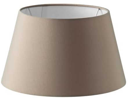 Home Sweet Home Lampenschirm für Tischlampe | Lampenschirm Taupe | 25/18/14 cm | für E27-Fassung |