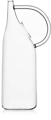 Ichendorf Milano Brocca, Collezione Alambicco, 130 cl, H30 cm, Trasparente, Vetro Borosilicato, Modellato a Lume