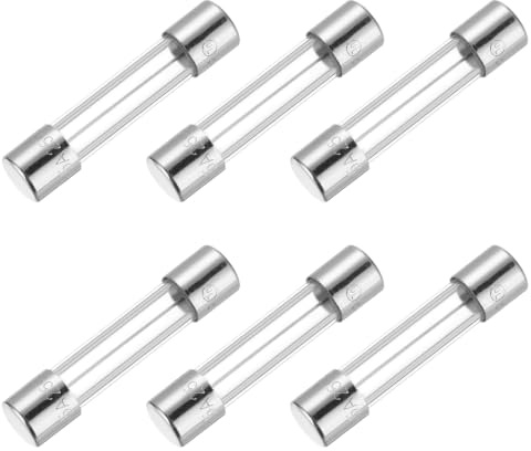 QUARKZMAN 6er Packung 15A Glassicherung 5x20mm Träge Feinsicherung 250V | Sicherungen für Haushaltsgeräte
