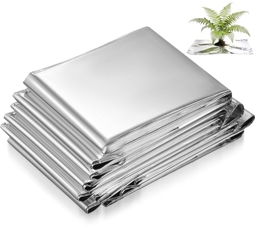 DIYEAH Pellicola Riflettente da Giardino 160x210cm in Doppio Strato Argento, Pellicola Isolante Riscaldante per Serra e Piante, Foglio Riflettente Multifunzionale per Crescita e
