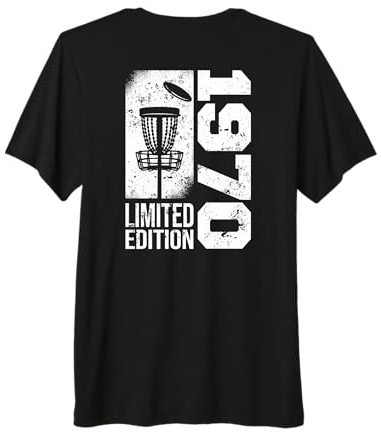 DiscGolf Disc-Golf-Joueur Anniversaire né en 1970 Disc-Golf T-Shirt Haut de Gamme