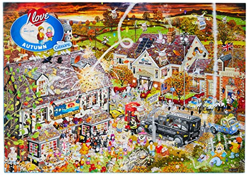 I Love Autumn 1000 Piece Jigsaw Puzzle | Mike Jupp | Sustainable Puzzle for Adults | Premium 100% Recycled Board | Great Gift for Adults | Gibsons Games