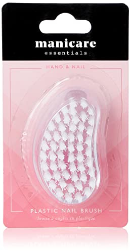 Manicare Plastic Nail Brush, Hygienic Hand And Nail Cleaning Brush, Scrubbing Brush To Clean Under Nail Dirt Grime And Grease, Firm Strong Bristles, For Use On Fingernails And Toenails