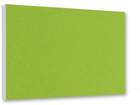 platino24 Schallabsorber COLORE aus Basotect G+ I 1 Stück I 82,5 x 55 x 5 cm I Stilvolle Wand-Paneele in Hellgrün I Akustikpaneele mit Akustikfilz zur Schalldämmung in Büro, Studio & Wohnung