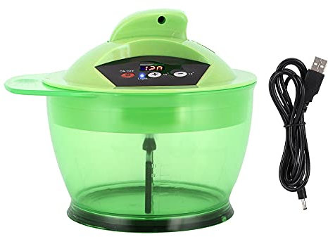 Mezclador de Tinte Eléctrico, Cuenco Eléctrico de Tinte para el Cabello, Aspa de Ventilador Extraíble, Mezclador Automático de Mezcla Rápida Y Uniforme Bol para Mezclar Crema para Tinte(verde)