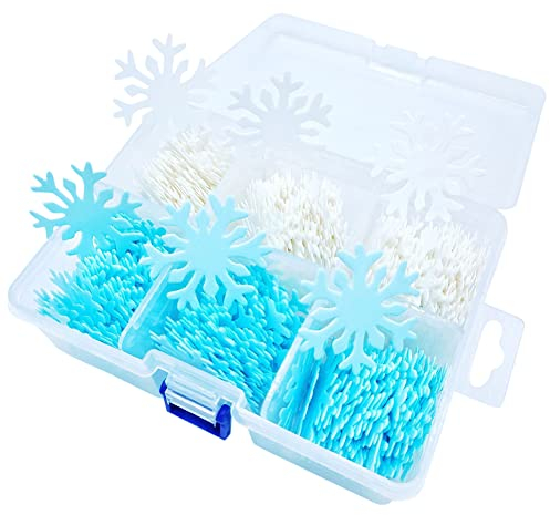 Essbare Schneeflocken Tortendeko,Cake Topper Schneeflocken Kuchen Deko, Blumen Tortendeko Cupcake Topper,Blumendeko Torten Oblatenpapier Geburtstag Kuchen Dekoration für Geburtstag Hochzeit Babyparty