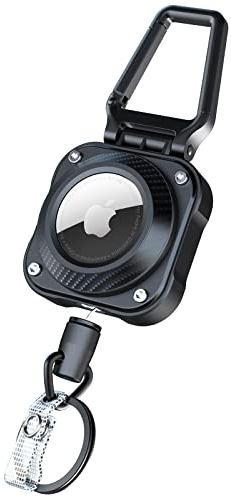 LIUGX 2-pack utdragbar nyckelring, badge-rulle med 31,5 tum vajer, 10 000+ återfjädring, 8 oz, enkel installation, för badge-hållare, nycklar, bagage