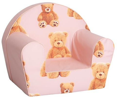 KNORRTOYS.COM 74007 Kindersessel, Teddy pink