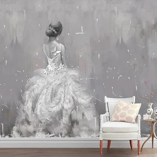 TANYANG Papier Peint Vintage Personnalisé 3D Voile De Mariage Magasin De Vêtements Photo Peintures Murales Moderne Art Abstrait Fond Papier Peint Pour Murs 3 D Murale 250Cm(W)×175Cm(H)