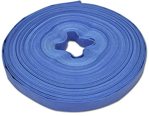 ShGaxin Tuyau plat 100 m 2,5 cm, tuyau plat, tuyaux d'eau, manchons de jardinage, tuyau d'évacuation en PVC