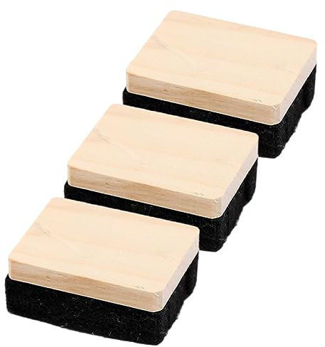 CANIGHT Holz-radiergummis 3 Stück Trocken-radiergummis Für Whiteboards Im Klassenzimmer