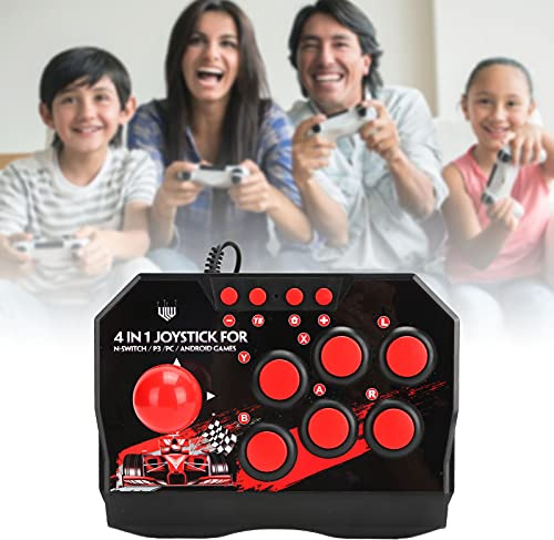 ZJchao Joystick, Fight Stick Fightstick Stick mit Wired Joystick Games Accessoires für PC