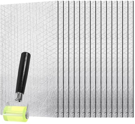 TocaFeank Matériau d'Isolation Acoustique Voiture - Mousse Adhésive Isolante Phonique Antichaleur,Toit Plancher Porte Pare-Feu Coffre Habitacle Paroi
