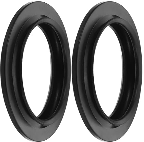 Lurrose 2 Pezzi Guarnizione in Gomma per Wc Sigillante per Valvola di Scarico Tenuta Antiperdita per Bagno e Camper Resistente all Invecchiamento Migliora Efficienza di