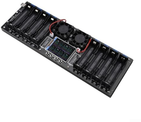 Yuanpgky 8-K-Lithium-Batterie-Kapazitäts- und Innenwiderstandsprüfer mit 10 A Entladestrom, 6,1 cm Farbbildschirm, für professionelle Batterieprüfung in