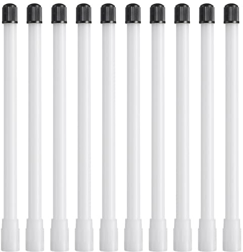 ANDRESLAD Adattatore Stelo Valvola 10 Pezzi Prolunga Dritta in Plastica 150 Mm Per Gonfiaggio Pneumatici Comodo Su Bici Moto Auto