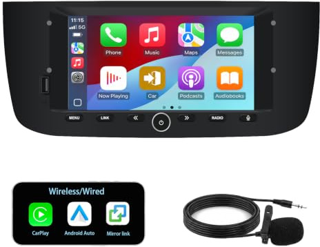 YZKONG Autoradio Linux per Fiat Punto 10-16/Linea 12-15 | Bluetooth/CarPlay/Android Auto Wireless/FM/AM/RDS/USB HiFi 100W