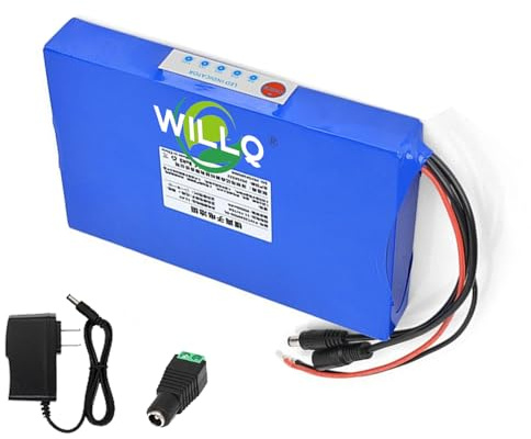 WILLQ 12V Polymer-Lithium-Akkupack mit hoher Kapazität: 5Ah, 8Ah, 10Ah, 20Ah, 30Ah, 40Ah, 50Ah, 60Ah für Solar-Straßenleuchten und Externe Notstromversorgung.