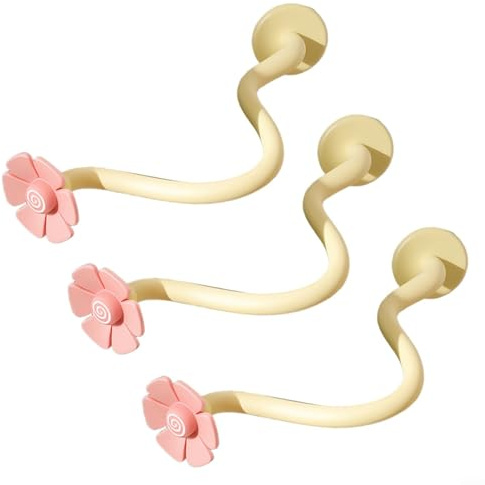 Advokingtap 3 Pack Front Load Washer Door Prop And Stopper Magnetic Holder With Flexible Hose Silicone Protector For Ventilating Drum Washing Machine Or Dryer, Laundry Room(pink)