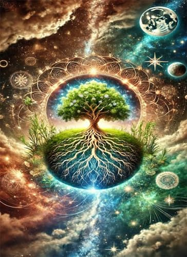 Puzzle 50 Teile Baum des Lebens 35 x 25 cm Impossible Klassische Puzzles Puzzle Erwachsene Anspruchsvoll Geschicklichkeitsspiel für die Ganze Familie