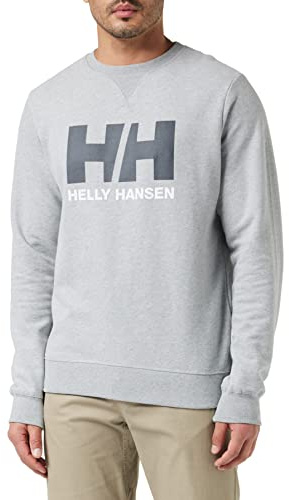 Helly Hansen Men's HH Logo Crew Sweat, Grey Melange, XL