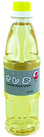 Vinaigre de riz pour sushi et maki 500ML - Marque Coq (1 bouteille)