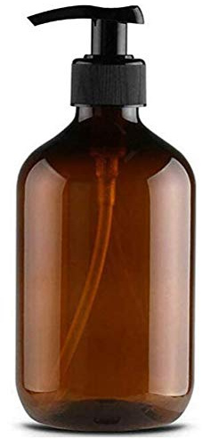 Achimer Leere Shampoo Flaschen Seifenspender Lotion Pumpflaschen Container 500 ml Sprühflaschen Glas Braunglasflaschen Ätherisches Öl Flaschen für Kosmetik Zerstäuberflasche,Wasser, Reiseflüssigkeit