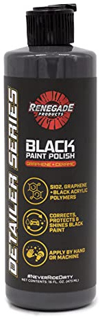 Renegade Products Graphene + Ceramic Black Paint Polish with Sio2, 1 Year Coating for Enthusiasts and Professionals