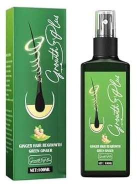 GrowthPlus Nourishing Ginger Spray, Haarwachstumsserum, Haarserum, Natürliches ätherisches Haaröl, Förderung von dickerem Haarwachstum, Behandlung von Haarausfall und Haarverdünnung, Anti-Haarausfall